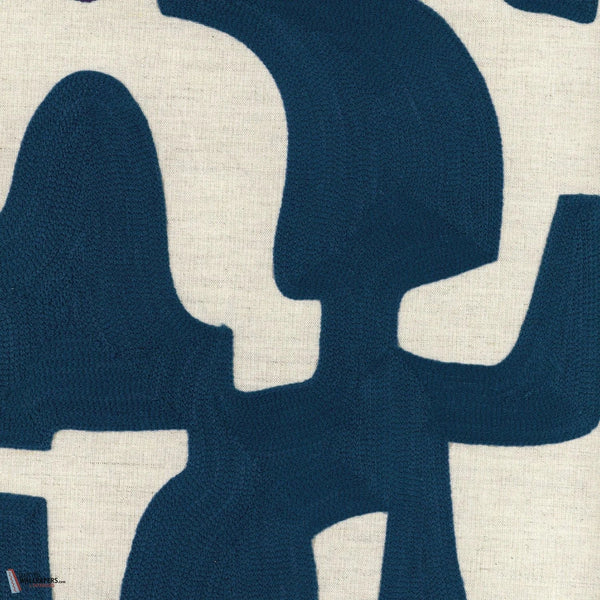 Monodie Tapete-Casamance-Blue Craie-Meter (M1)-Selected-Wallpapers-Interiors