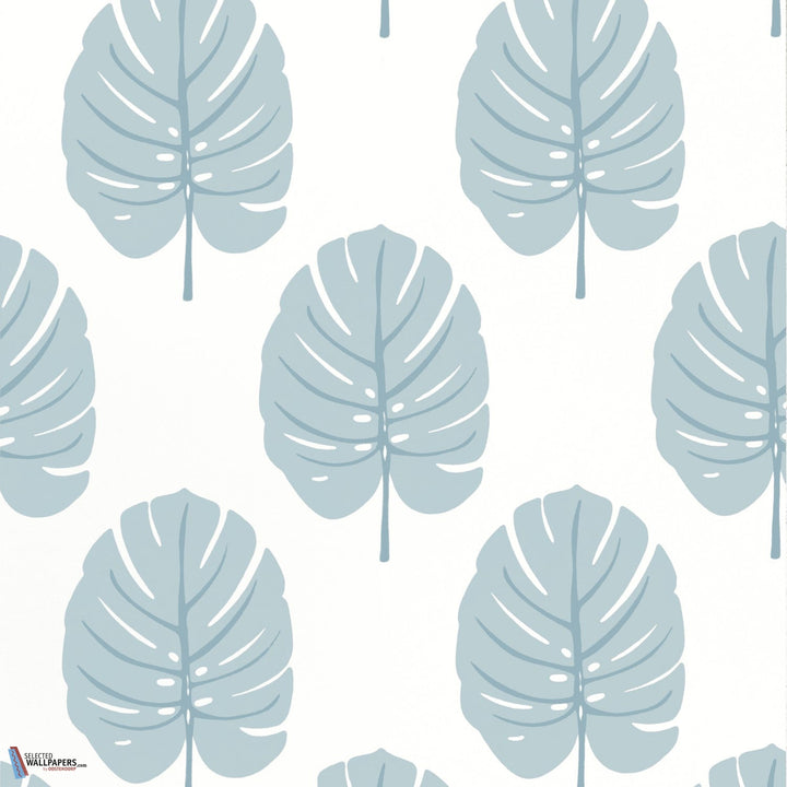 Monstera-Behang-Tapete-Thibaut-Spa Blue-Rol-T13954-Selected Wallpapers