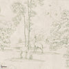 Montfort Mural wallpaper-Sandberg-Olive Green-Mattic-M2-Selected Wallpapers-Interiors