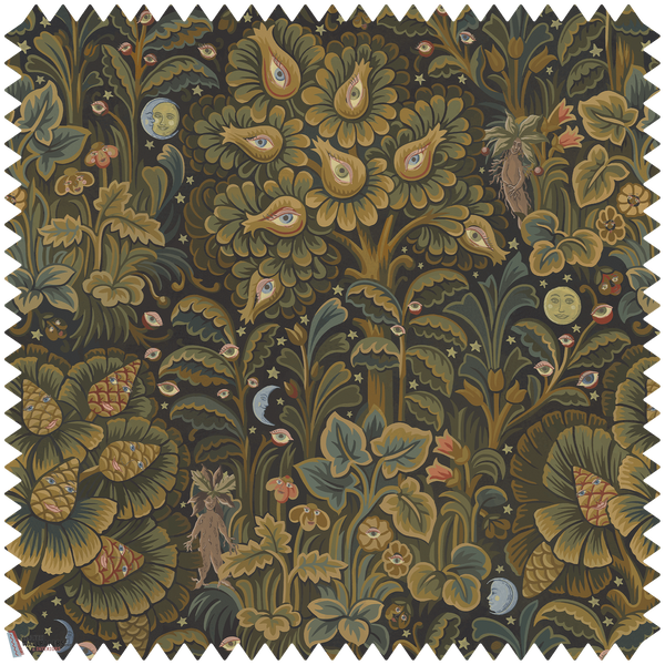 Moon Garden Velvet stof-House of Hackney-Selected-Wallpapers-Interiors