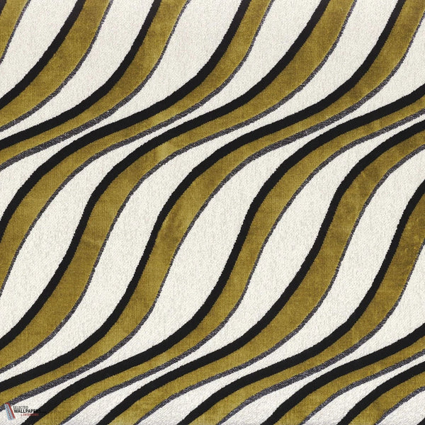 Moretta stof-Casamance-Noir Olive-Meter (M1)-Selected-Wallpapers-Interiors