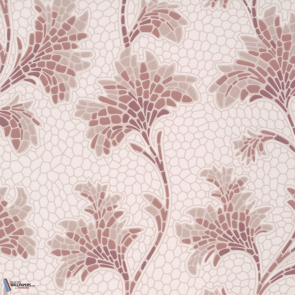 Mosaic Trail-Little Greene-behang-Blush-Rol-Selected Wallpapers