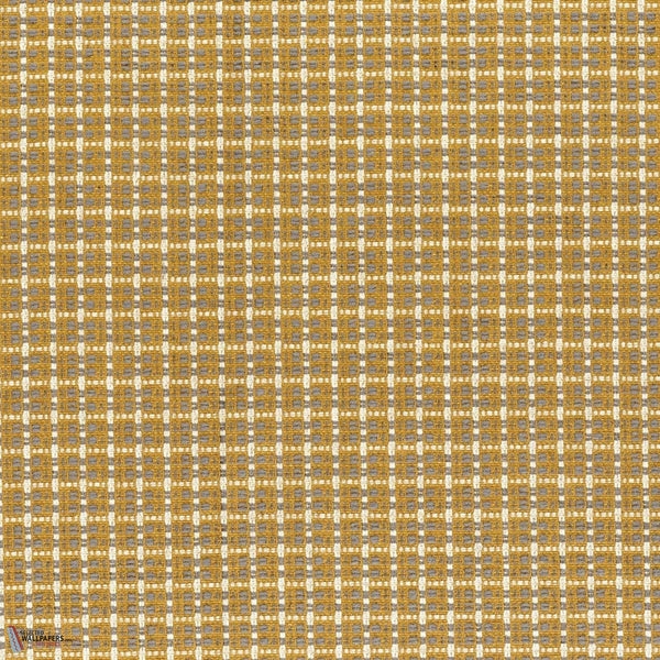 Mosaico stof-Casamance-Ocre céladon-Meter (M1)-Selected Wallpapers-Interiors