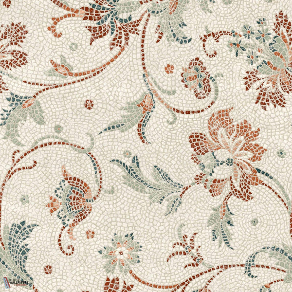 Mosaicum wallpaper-Coordonne-Clay-Non Woven-Roll-Selected Wallpapers-Interiors