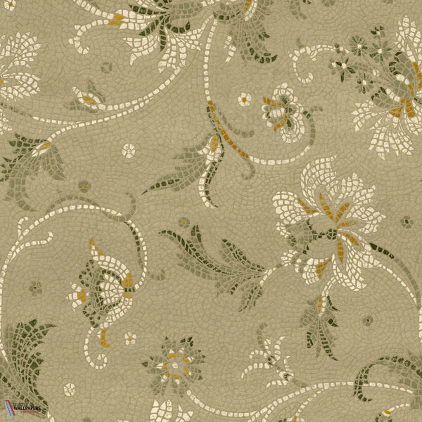 Mosaicum wallpaper-Coordonne-Matcha-Non Woven-Roll-Selected Wallpapers-Interiors