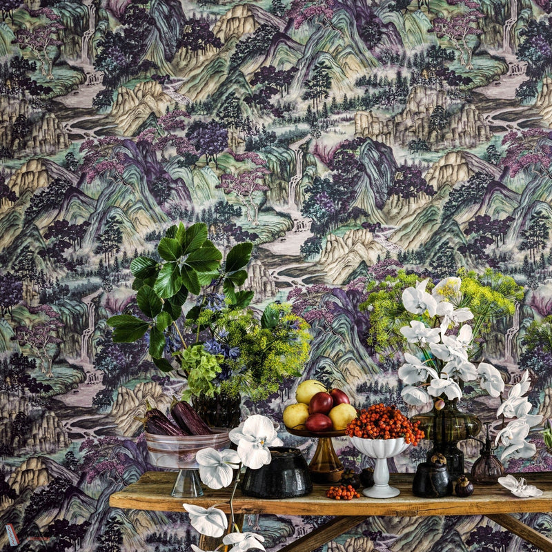 Mountainscape wallpaper-Cole & Son-Selected-Wallpapers-Interiors