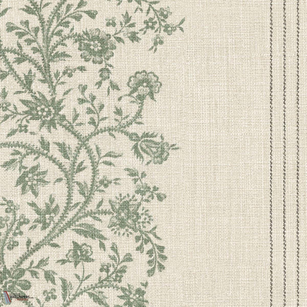Natalie wallpaper-Sandberg-Green-Roll-Selected Wallpapers-Interiors