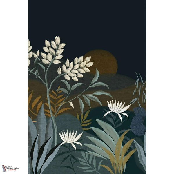 Neloe wallpaper-Casamance-Encre-Set-Selected Wallpapers-Interiors
