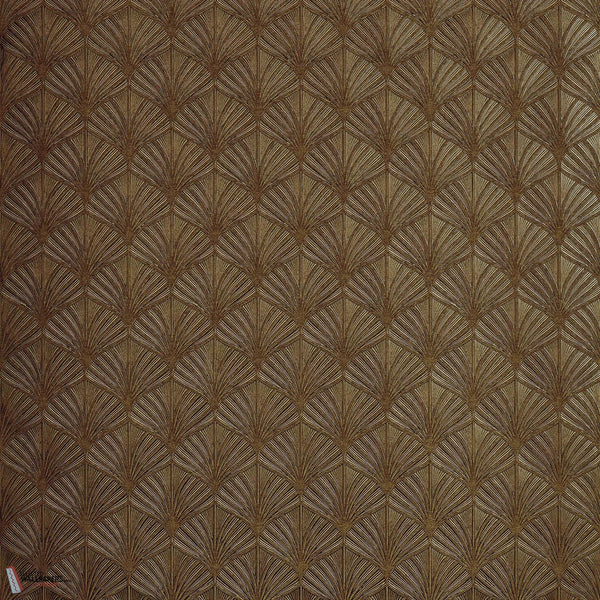 Nereides wallpaper-Casamance-Brun Patine-Roll-Selected-Wallpapers-Interiors