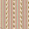 Newport Stripe behang-Mulberry-Old Red/Sand-Rol-Selected-Wallpapers-Interiors