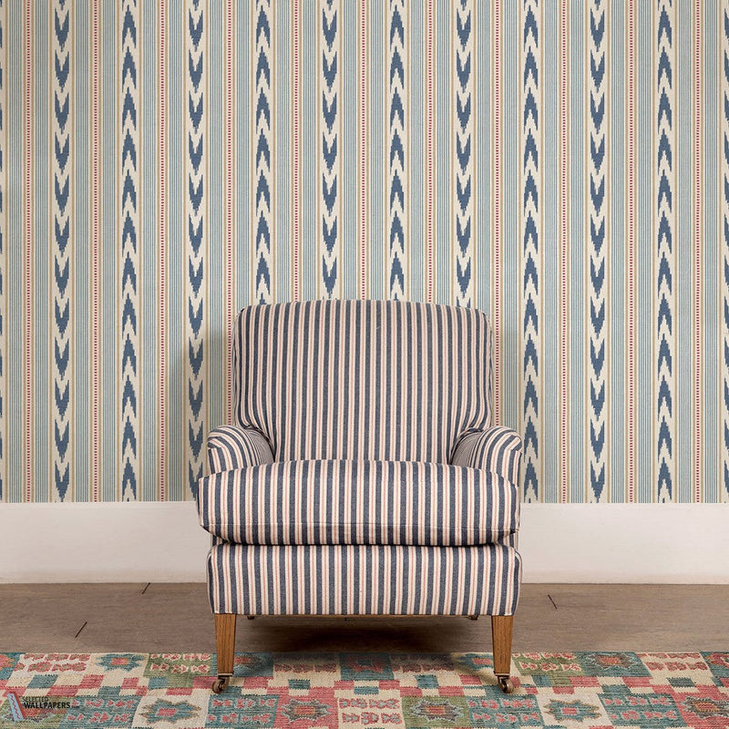 Newport Stripe Tapete-Mulberry-Selected-Wallpapers-Interiors