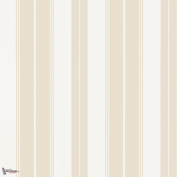 Norfolk Stripe behang-Thibaut-Beige-Rol-Selected-Wallpapers-Interiors
