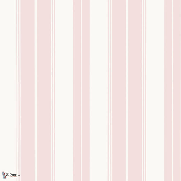 Norfolk Stripe behang-Thibaut-Pink-Rol-Selected-Wallpapers-Interiors