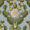 Nymphaea wallpaper-Mind the Gap-Powder Blue-300 cm (standaard)-Selected-Wallpapers-Interiors