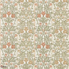 Oak & Blossom wallpaper-Morris & Co-Chestnut/Primrose-Roll-Selected Wallpapers-Interiors