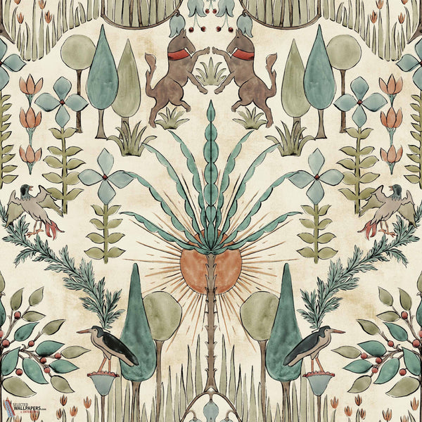 Oasis Villa behang-Coordonne-Emerald-Rol-Selected-Wallpapers-Interiors