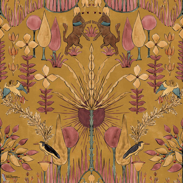 Oasis Villa behang-Coordonne-Curry-Rol-Selected-Wallpapers-Interiors