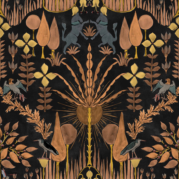 Oasis Villa behang-Coordonne-Night-Rol-Selected-Wallpapers-Interiors
