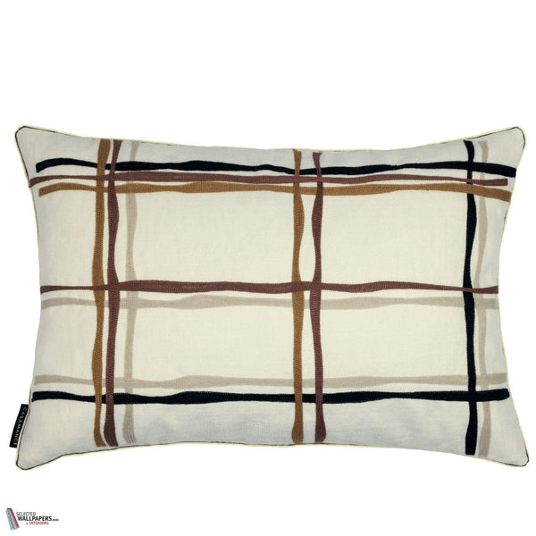 Oban kussen-Casamance-Ocre Noir-40 x 60 cm-Selected Wallpapers-Interiors