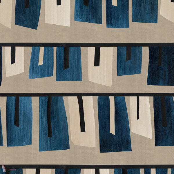 Obi behang-Les Dominotiers-Bleu-Set-Selected-Wallpapers-Interiors