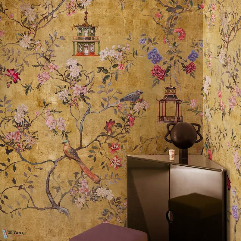 Oriental Gold wallpaper by Wall & Deco