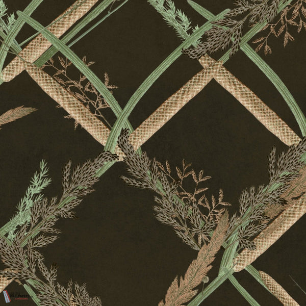 Ornamental Reed Tapete-Mind the Gap-Anthracite-Rolle-Selected-Wallpapers-Interiors