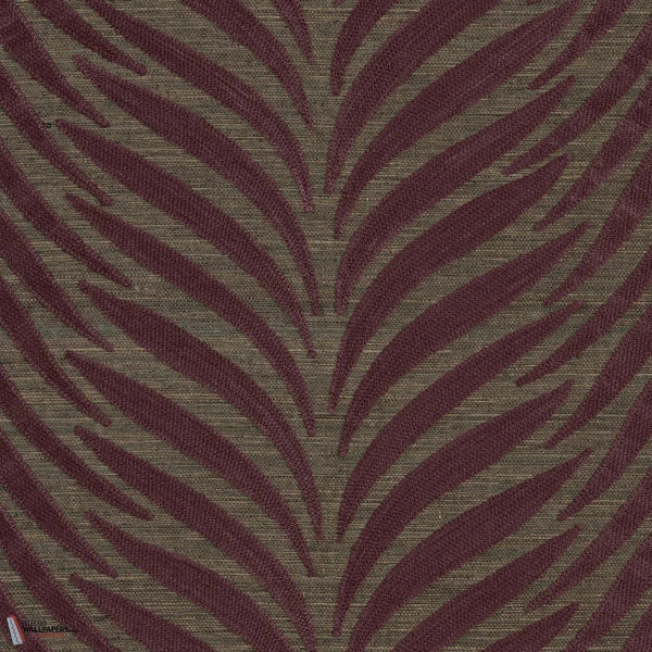 Ornementa behang-Casamance-Aubergine Ebene-Rol-Selected-Wallpapers-Interiors