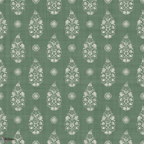 Paisley behang-Coordonne-Emerald-Non Woven-Rol-Selected Wallpapers-Interiors