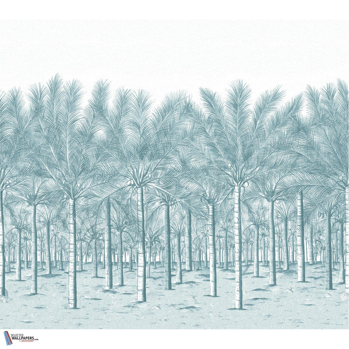 Palm Grove Mural-Behang-Tapete-Thibaut-Spa Blue-Set-TM13949-Selected Wallpapers