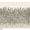 Palm Grove Mural-Behang-Thibaut-Black Tea-Set-TM13950-Selected Wallpapers