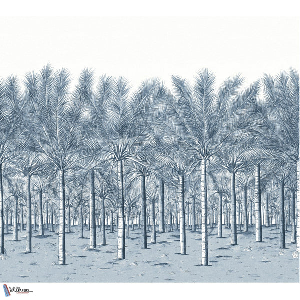 Palm Grove Mural-Behang-Thibaut-Navy-Set-TM13951-Selected Wallpapers