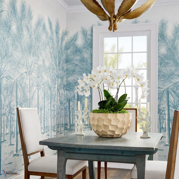 Palm Grove Mural-Behang-Tapete-Thibaut-Selected Wallpapers