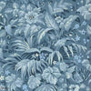 Palmette wallpaper-1838 wallcoverings-Blue hue-Roll-Selected Wallpapers-Interiors
