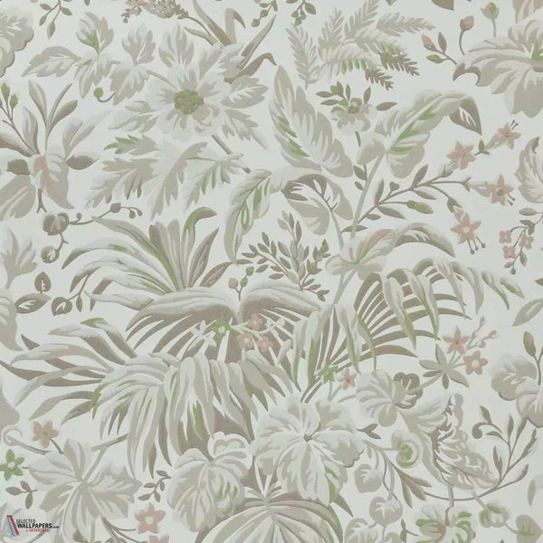 Palmette wallpaper-1838 wallcoverings-Naturel-Roll-Selected Wallpapers-Interiors