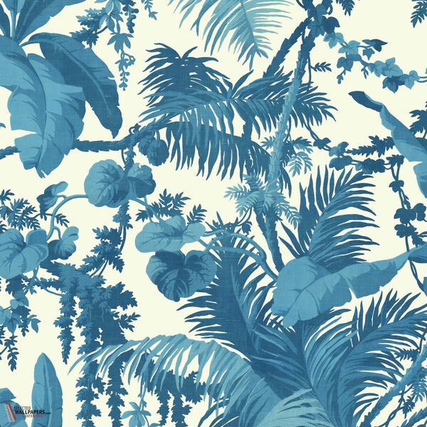 Pampas behang-House of Hackney-Off White & Cerulean-200 cm-Selected-Wallpapers-Interiors