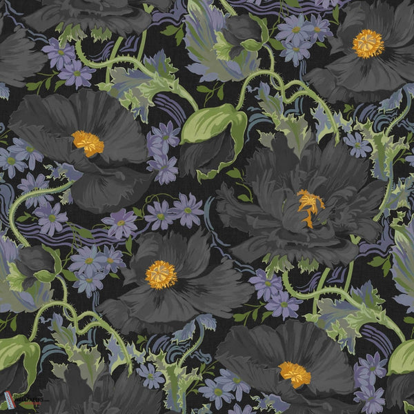 Papavera behang-House of Hackney-Noir-200 cm-Selected-Wallpapers-Interiors