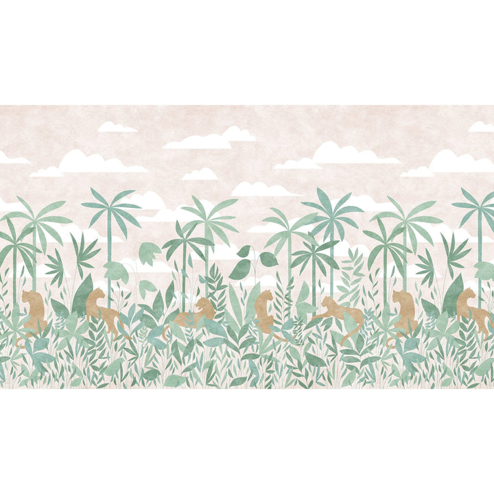 Paradis des Tigres-Isidore Leroy-wallpaper-behang-Tapete-wallpaper-Selected Wallpapers