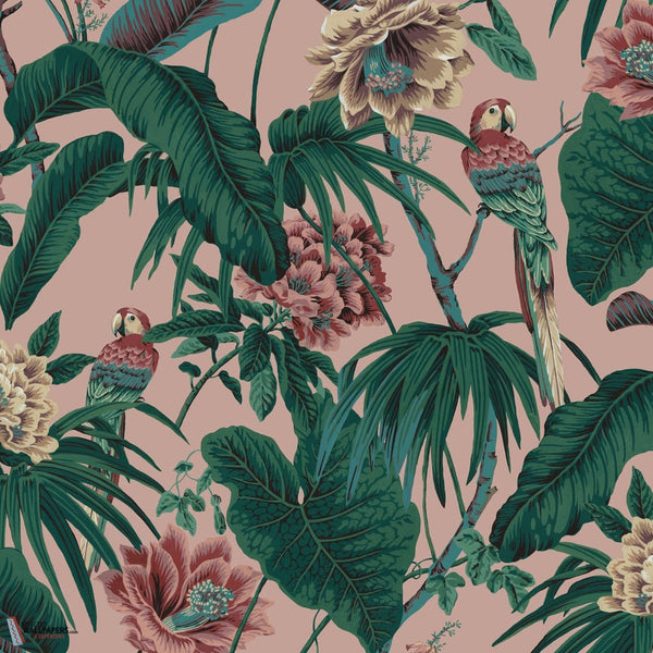 Paradisa behang-House of Hackney-Tourmaline Pink-200 cm-Selected-Wallpapers-Interiors
