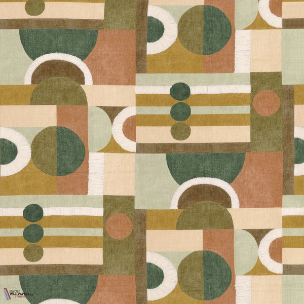 Paro stof-Casamance-Olive Terracotta-Meter (M1)-Selected-Wallpapers-Interiors