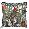 Parrots of Brasil Linen Kussen-Kussen-Mind the Gap-Red/Green/White-50 x 50 cm-Selected Interiors