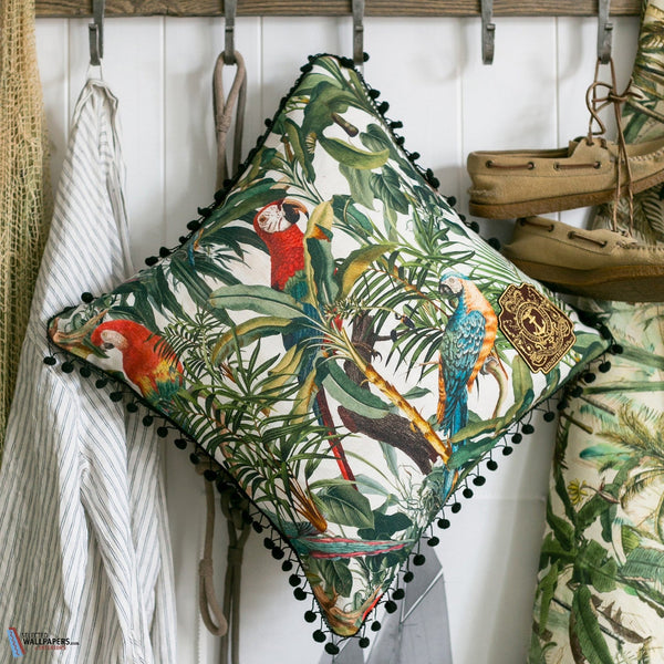 Parrots of Brasil Linen Kussen-Kussen-Mind the Gap-Selected Interiors