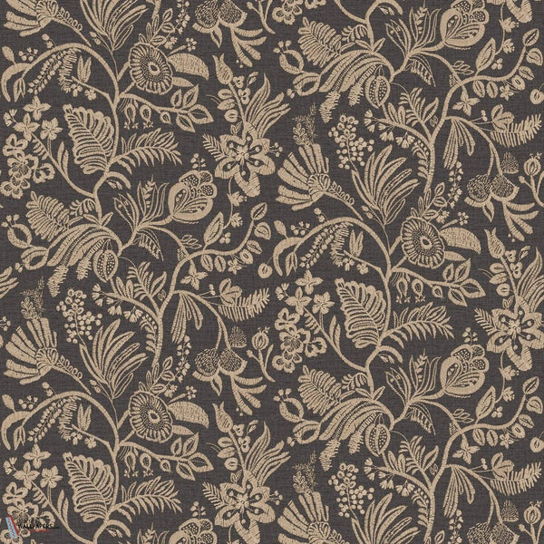 Pastel Tapete-Casamance-Ébène-Rolle-Selected Wallpapers-Interiors