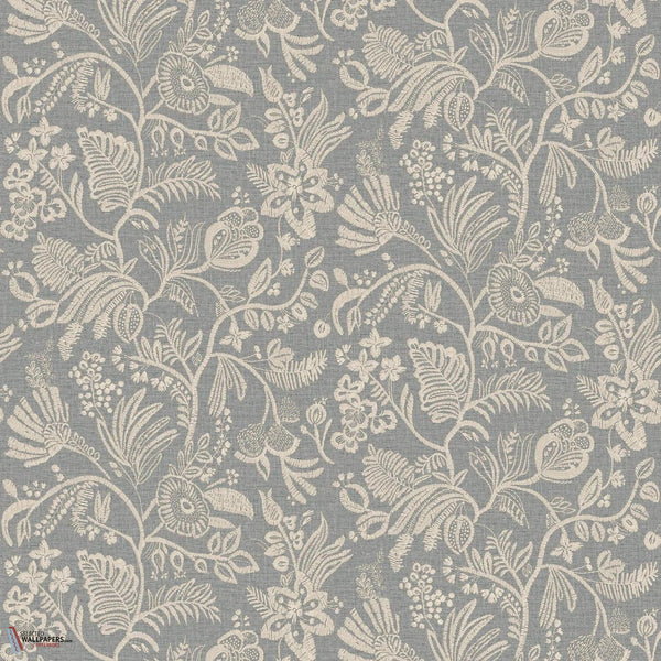 Pastel Tapete-Casamance-Pierre bleue-Rolle-Selected Wallpapers-Interiors