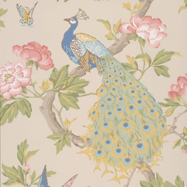 Pavona-behang-Little Greene-Hazel-Rol-0245PAHAZEL-Selected Wallpapers