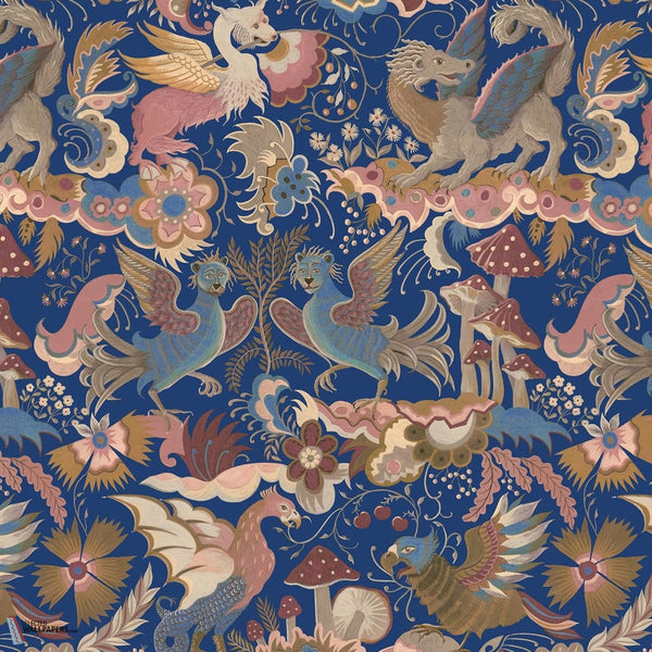 Phantasia behang-House of Hackney-Sapphire-200 cm-Selected-Wallpapers-Interiors