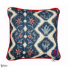 Phoenicia Batik Kussen-Kussen-Mind the Gap-Indigo/Red-50 x 50 cm-Selected Interiors