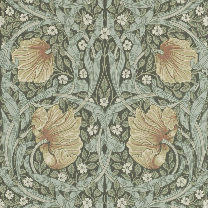 Pimpernel-behang-tapete-wallpaper-Morris & Co-Bayleaf/Manilla-Rol-Selected-Wallpapers-Interiors
