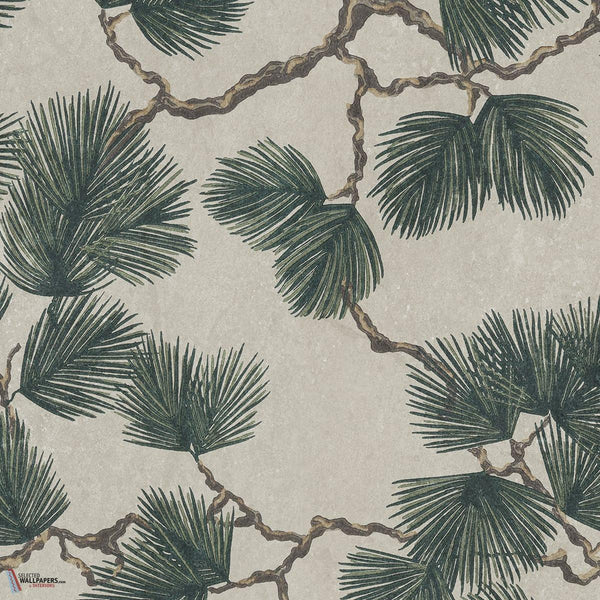 Pine Mural Tapete-Sandberg-Green-Mattic-M2-Selected Wallpapers-Interiors