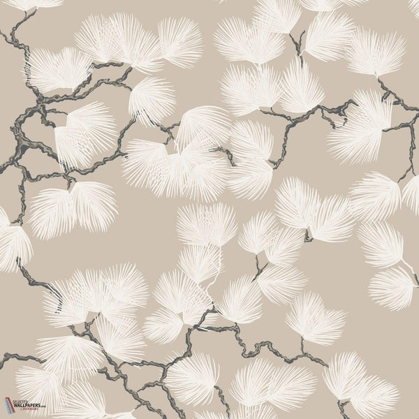Pine wallpaper-Sandberg-Beige-Roll-Selected Wallpapers-Interiors