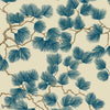 Pine wallpaper-Sandberg-Blue-Roll-Selected Wallpapers-Interiors
